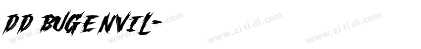 dd bugenvil字体转换